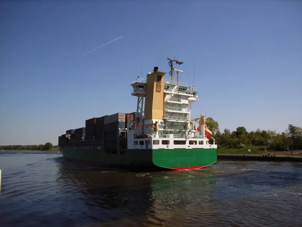 Nave Carico Trasporto Marittimo Spedizione — Foto Stock