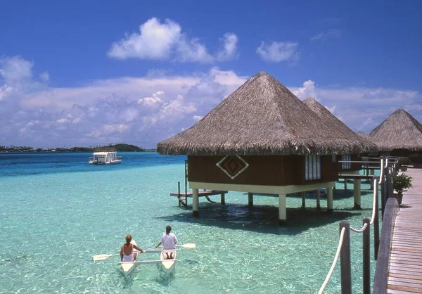 Schöne Aussicht Auf Den Tropischen Ferienort Urlaub Urlaubskonzept — Stockfoto