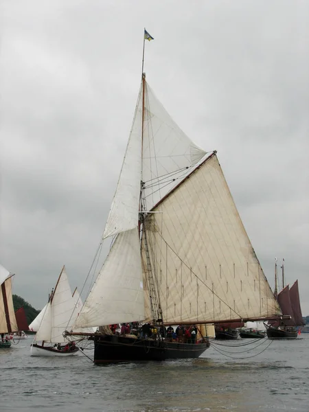 Szenische Ansicht Von Segelboot Details — Stockfoto