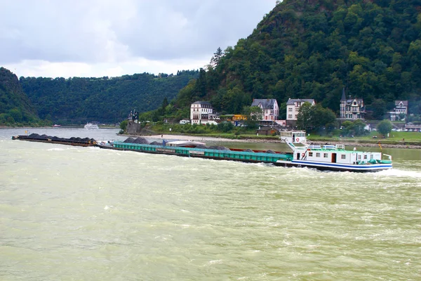 Der Rhein Ist Einer Der Wichtigsten Europäischen Flüsse Der Der — Stockfoto