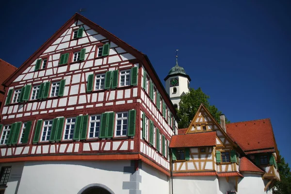 Castelo Igreja Laichingen Conceito Viagens Arquitetura — Fotografia de Stock