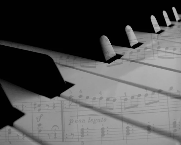 Piano Instrumento Musical Concepto Música — Foto de Stock