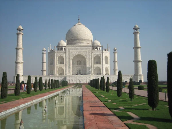 Famoso Mausoleo Taj Mahal Agra India —  Fotos de Stock
