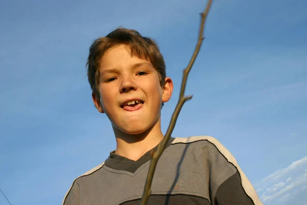 Schattig Kinderportret Gelukkig Kinderconcept — Stockfoto