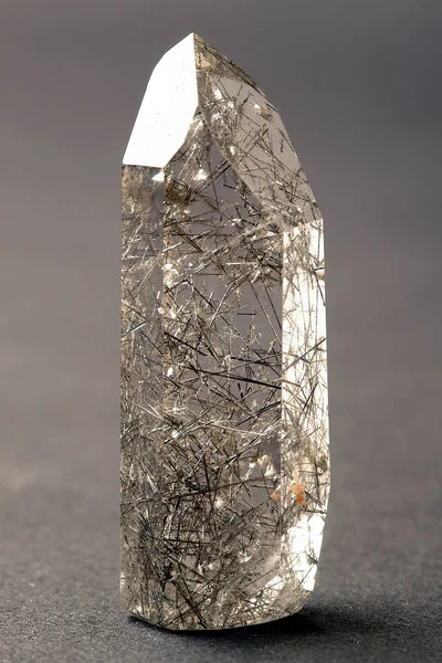 Kristal Rock Dengan Turmalinnadeln — Stok Foto