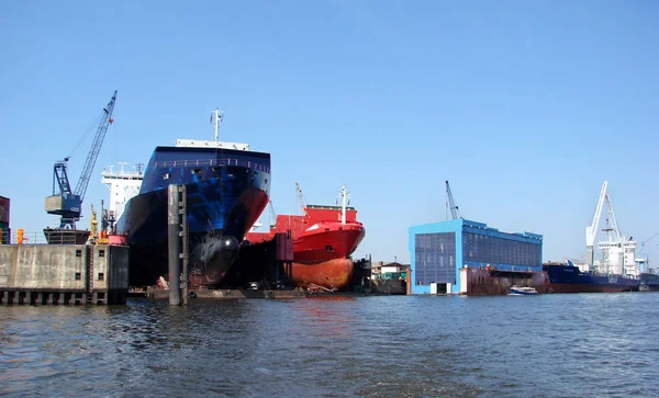 Schepen Droogdok — Stockfoto