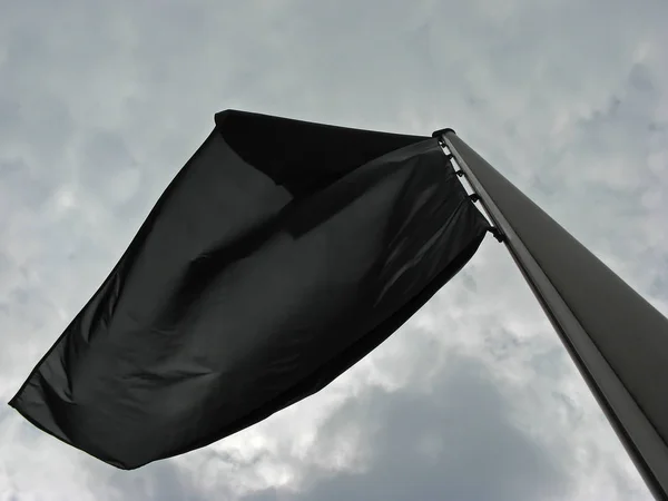 Bandeira Preta Branca União Europeia — Fotografia de Stock