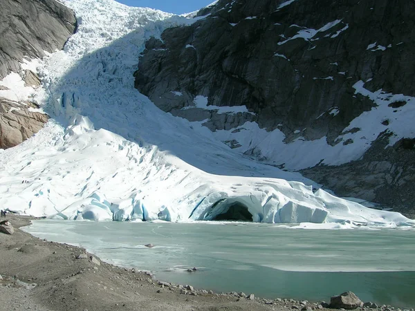 Gletser Pegunungan Beku — Stok Foto