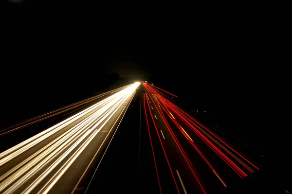 Vista Panorâmica Infra Estrutura Rodoviária Tráfego — Fotografia de Stock