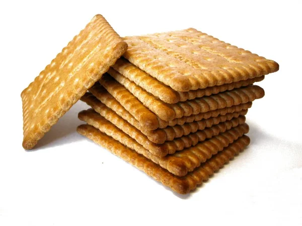 White Baked Bread Slices — Stock Photo, Image