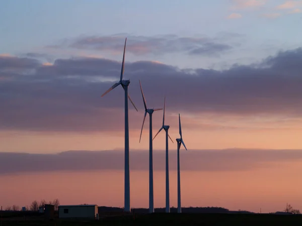 Větrná Energie Elektrická Energie — Stock fotografie