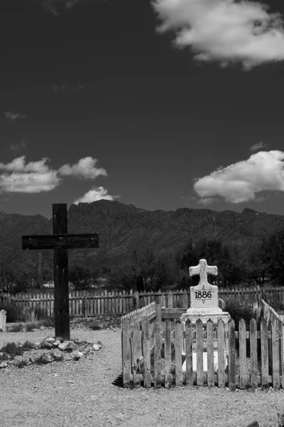 Old Wooden Cross Cemetery — Stock Photo, Image