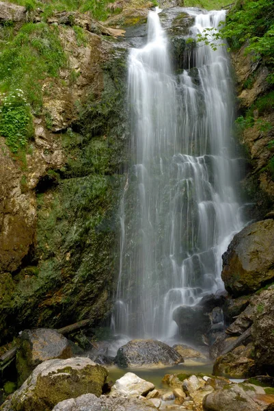 Een Waterval Wasserlochklamm Bij Wildalpen Stiermarken Oostenrijk — Stockfoto