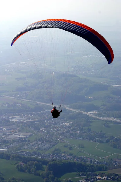 Paragliding Recreatieve Competitieve Avontuurlijke Sport — Stockfoto