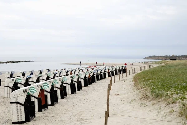 Beach Chairs Baltic Sea — Stock Photo, Image