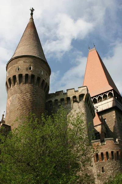 Castillo Hunedoara Romania Concepto Viaje Arquitectura — Foto de Stock