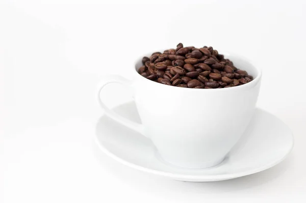 Svarta Kaffebönor — Stockfoto