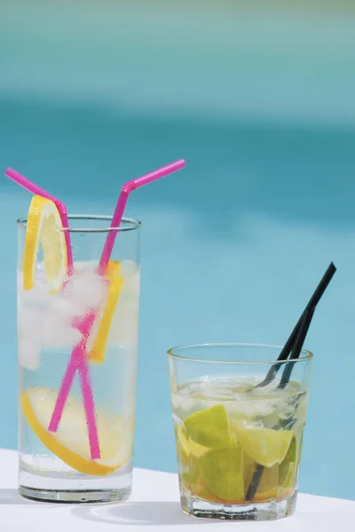 cool drinks at the pool