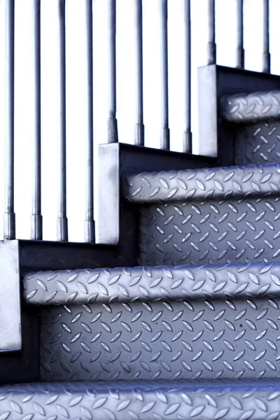 Coiled Exterior Stairs Riffelblech — Stock Photo, Image