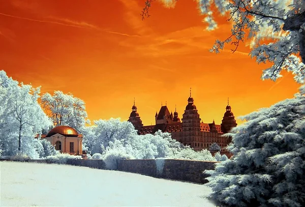 Замок Янисбург Афинах Концепция Путешествий Архитектуры — стоковое фото