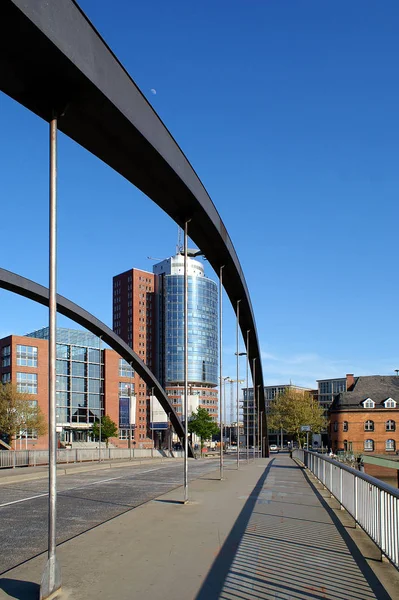 Hamburg Bro Till Speicherstadt — Stockfoto