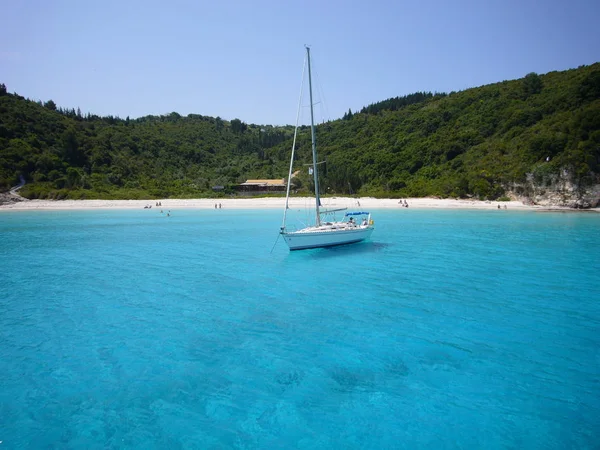 Vitoumi Pláž Antipaxos Korfu — Stock fotografie