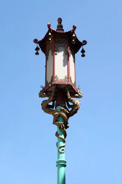 Lâmpada Rua Chinatown San Francisco — Fotografia de Stock