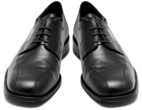 Sapatos Masculinos Couro Isolados Branco — Fotografia de Stock