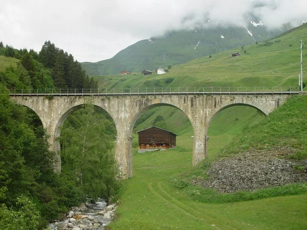 Vista Panorámica Del Hermoso Paisaje Los Alpes —  Fotos de Stock