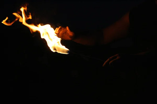 Hand Fire — Stock Photo, Image