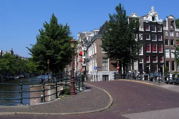 Ponte Canal Amsterdam — Fotografia de Stock