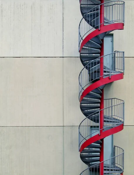 Spirálová Konstrukce Schodiště Stoupání Schodech — Stock fotografie