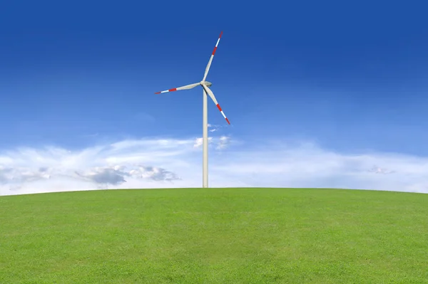 Větrná Energie Elektrická Energie — Stock fotografie