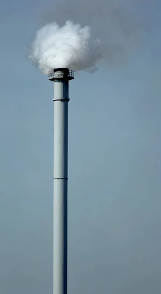 Humo Chimenea Fábrica — Foto de Stock