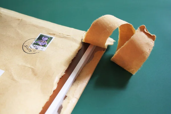 Envelope Carta Correio Post — Fotografia de Stock