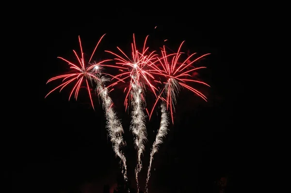 Karnevalsfeuerwerk Nachthimmel Feier — Stockfoto