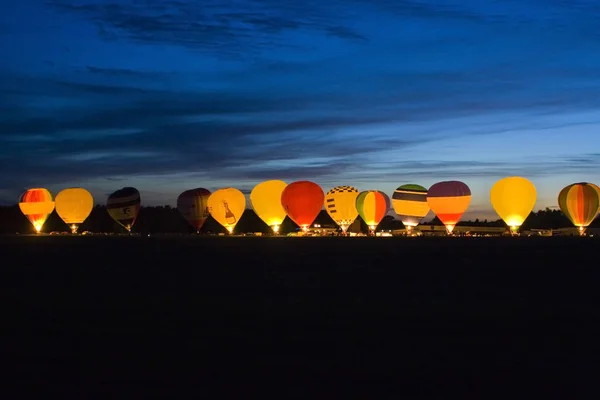 Balon Gorące Powietrze Transport Lotniczy — Zdjęcie stockowe