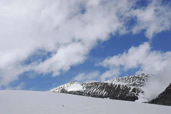 Kilátás Nyílik Grossglockner Vezetésével Glocknerstrae — Stock Fotó