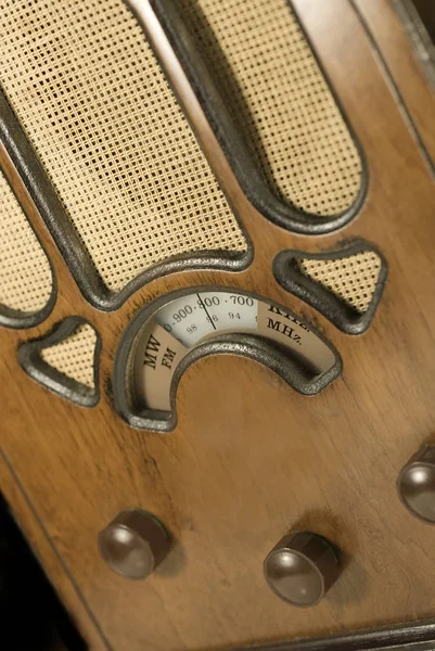 Stare Retro Vintage Drewniane Radio — Zdjęcie stockowe