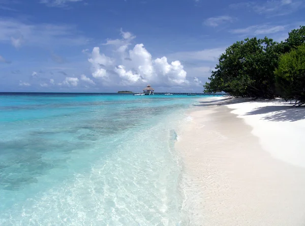 Vacanza Sogno Nell Isola Maldive — Foto Stock