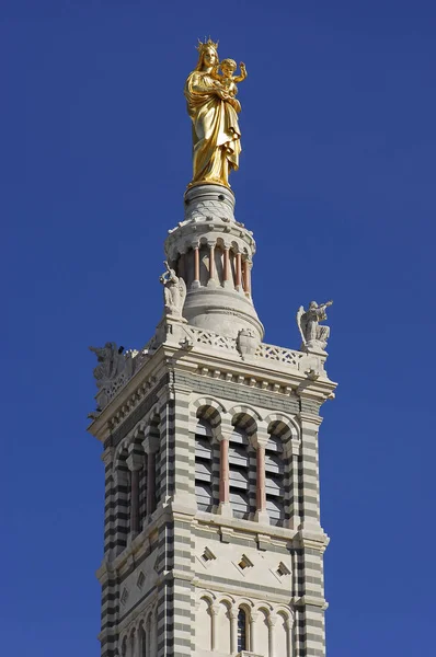 Notre Dame Maria Marseille Ben — Stock Fotó