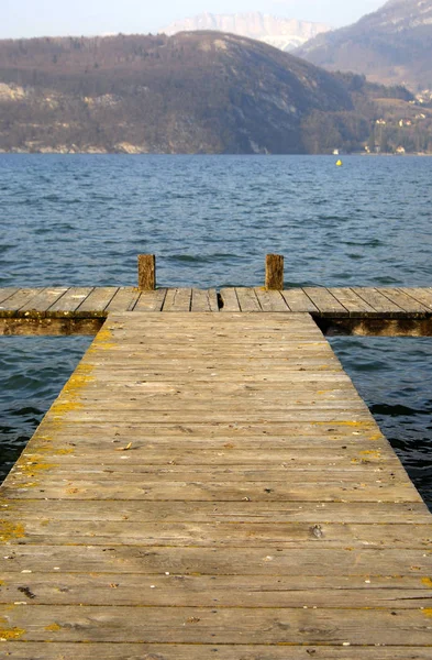 Molhe Lago Annecy — Fotografia de Stock