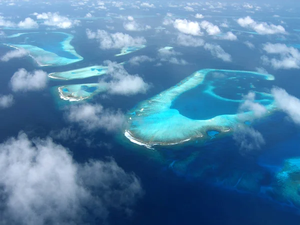 Vista Las Islas Las Maldivas —  Fotos de Stock
