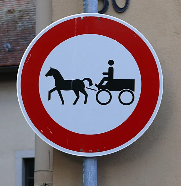 Close View Traffic Sign — Stock Photo, Image