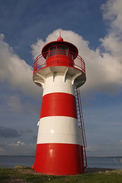 Phare Rouge Blanc Denmark — Photo