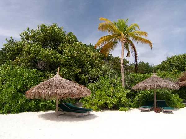 Stranden Reethi Stranden Baa Atoll Maldiverna — Stockfoto