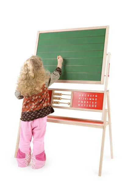 Wooden Chalkboard School Board — Stock Photo, Image