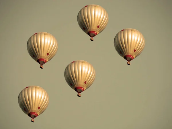 Varmluftsballong Himlen — Stockfoto
