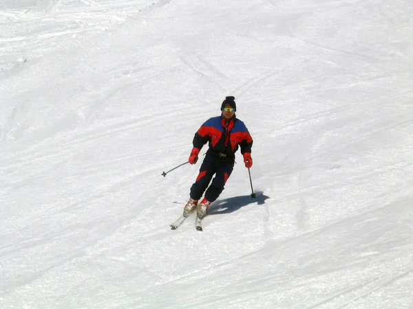 Esportes Inverno Esqui Esquiador — Fotografia de Stock