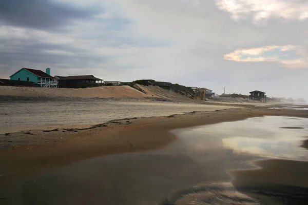 Akşam Atmosferi Sahilde Nags Head Kuzey Carolina — Stok fotoğraf